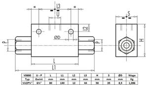 Zawr alternatywny 3/4" przepustowo 110L - 2846801000