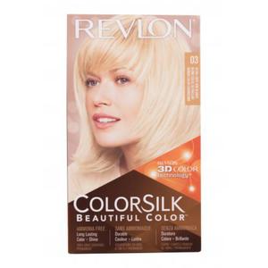 Revlon Colorsilk Beautiful Color farba do wosw Farba do wosw 59,1 ml + utleniacz 59,1 ml + odywka 11,8 ml + rkawiczki 03 Ultra Light Sun Blonde - 2875981413