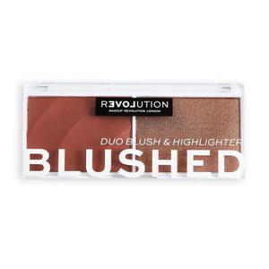 Revolution Relove Colour Play Blushed Duo Blush & Highlighter paletka do konturowania 5,8 g dla kobiet Baby - 2871710803