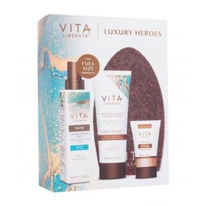 Vita Liberata Luxury Heroes zestaw Mleczko samoopalajce 200 ml + samoopalacz 200 ml + podkad do ciaa 30 ml + rkawica 1 szt. dla kobiet - 2875512339