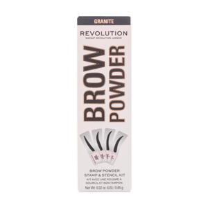 Makeup Revolution London Brow Powder Stamp & Stencil puder do brwi 0,65 g dla kobiet Granite - 2872879093