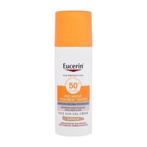 Eucerin Sun Protection Pigment Control Tinted Gel-Cream SPF50+ preparat do opalania twarzy 50 ml dla kobiet Medium - 2877552978