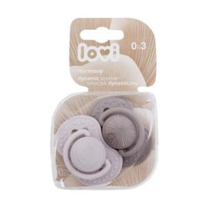 LOVI Harmony Dynamic Soother Boy 0-3m smoczek 2 szt dla dzieci - 2873766490