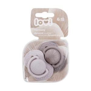 LOVI Harmony Dynamic Soother Boy 6-18m smoczek 2 szt dla dzieci - 2873766494