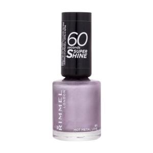 Rimmel London 60 Seconds Super Shine lakier do paznokci 8 ml dla kobiet 811 Hot Metal Love - 2875875232