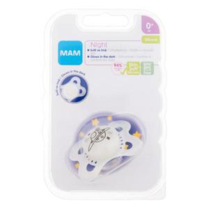 MAM Night Silicone Pacifier 0m+ Planet smoczek 1 szt dla dzieci - 2876398590