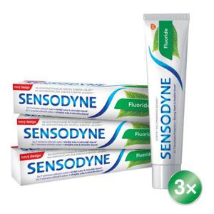 Sensodyne Fluoride Trio pasta do zbw pasta do zbw 3 x 75 ml unisex - 2876398013