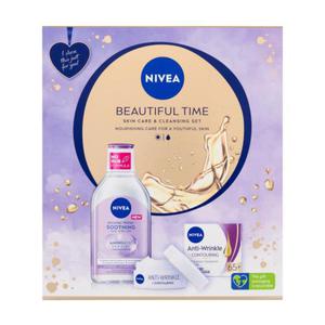 Nivea Beautiful Time zestaw krem do twarzy na dzie Anti-Wrinkle + Contouring SPF30 50 ml + woda micelarna Soothing Micellar Water 400 ml dla kobiet - 2875982705