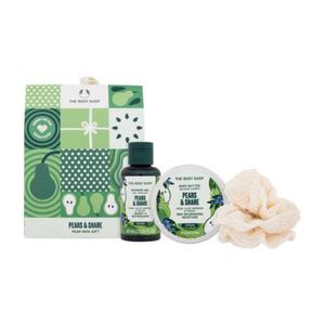 The Body Shop Pears & Share Mini Gift zestaw el pod prysznic Pears & Share Shower Gel 60 ml + maso do ciaa Pears & Share Body Butter 50 ml + myjka - 2876592087