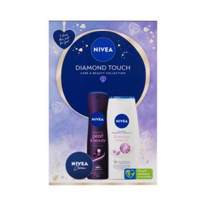 Nivea Diamond Touch zestaw el pod prysznic Diamond & Argan Oil 250 ml + antyperspirant Pearl & Beauty 150 ml + krem uniwersalny Creme 30 ml - 2877553256