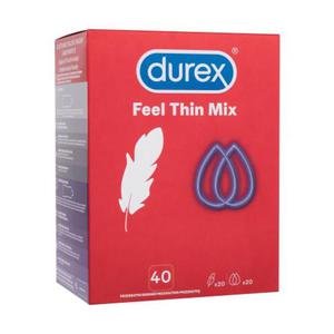 Durex Feel Thin Mix prezerwatywy prezerwatywa Feel Thin Ultra 20 szt. + prezerwatywa Feel Thin Extra Lubricated 20 szt. dla mczyzn - 2877439669