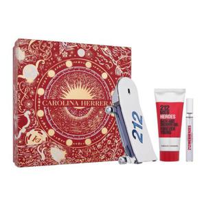 Carolina Herrera 212 Men Heroes zestaw woda toaletowa 90 ml + el pod prysznic 100 ml + woda toaletowa 10 ml dla mczyzn - 2877134963