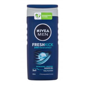 Nivea Men Fresh Kick Shower Gel 3in1 el pod prysznic 250 ml dla mczyzn - 2877235982