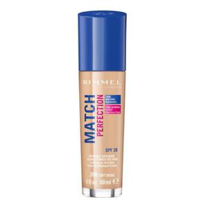 Rimmel London Match Perfection SPF20 podkad 30 ml dla kobiet 200 Soft Beige - 2875875247