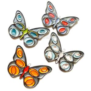 Motyl ceramiczny Stalowy mniejszy kolory - 2877907679