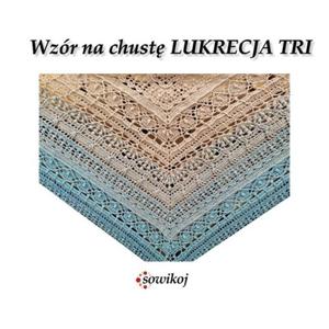 Wzr na chust Lukrecja TRI chusta trjktna na szydeko schemat - 2862565344