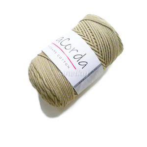 Sznurek do makramy LaCorda Macrame COTTON 2-3mm khaki ZIELONY szawia kol.500 - 2865438457