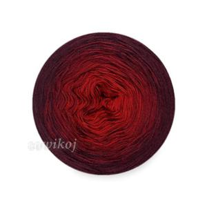 Wczka cieniowana MERINO kol.M56 czerwie bordo wino - 2865438474