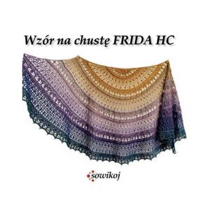 Wzr na chust FRIDA HC chusta pokrga na szydeko schemat wzory szydekowe - 2873597471