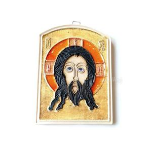 Ikona ceramiczna Maa Chrystus Mandylion bez ramy - 2876592619