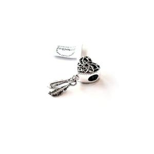 Charms zawieszka srebrna do bransoletki apacz snw oksyda serduszko - 2877236586