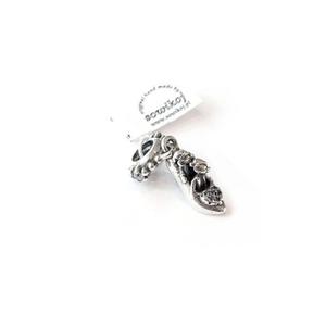 Charms zawieszka srebrna do bransoletki bucik z myszk - 2877810809