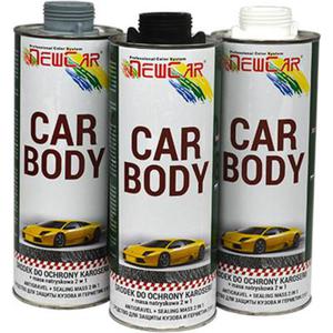 NewCar rodek ochrony karoserii + masa natryskowa 2 w 1 czarny CarBody 1kg. - 2844073994