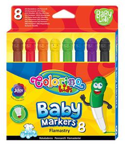 FLAMASTRY BABY MARKERS 8 KOL GWKI Colorino Kids Patio 39576 - 2865789331