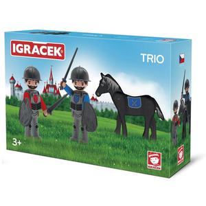 FIGURKI TRIO - 2 RYCERZY + CZARNY KO 26215 - 2873533601