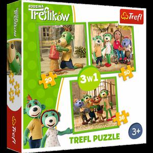 PUZZLE 3w1 ZABAWY TREFLIKW TREFL 34838 - 2867080546