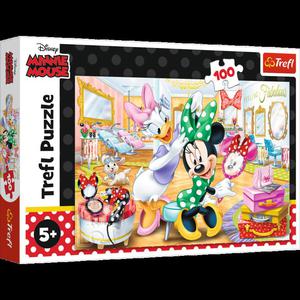 MINNIE W SALONIE KOSMETYCZNYM PUZZLE 100 EL. TREFL 16387 - 2870445519