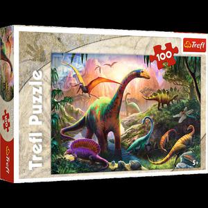 WIAT DINOZAURW PUZZLE 100 EL TREFL 16277 - 2870445523