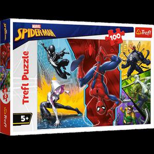 DO GRY NOGAMI SPIDERMAN PUZZLE 100 EL. TREFL 16347 - 2876116548