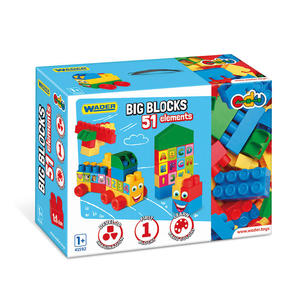 KLOCKI BIG BLOCKS 51 el. + NAKLEJKI WADER 41592 - 2877588742