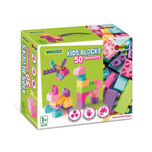 KIDS BLOCKS PINK KLOCKI 50 el. 41297 WADER - 2877588745