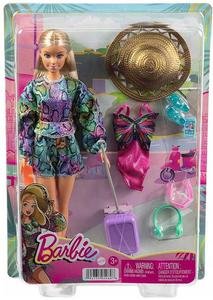 BARBIE WAKACYJNA ZABAWA, LALKA Z KAPELUSZEM HGM54 MATTEL - 2878267268