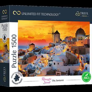 ZACHD SOCA NA OIA SANTORINI GRECJA PUZZLE 1500 el. TREFL 26195 UFT - 2878594102