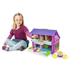 PLAY HOUSE DOMEK DLA LALEK Z AKCESORIAMI WADER 25400 - 2828233875