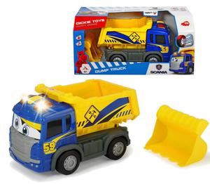 WYWROTKA SCANIA Z NAPDEM, WIATO I DWIK DICKIE HAPPY SERIES - 2860952705