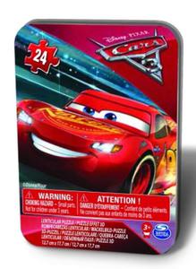 PUZZLE 3D 24EL CARS 3 AUTA - MINI PUSZKA METALOWA SPIN MASTER 6035719