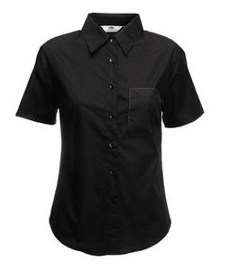 Koszula damska Fit S/S Poplin Shirt Czarna M