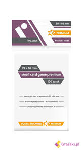 Koszulki na karty Rebel (59x86 mm) "Small Card Game Premium" 100 sztuk Darmowa dostawa od 300z // Odbir osobisty w Opolu - 2858815645