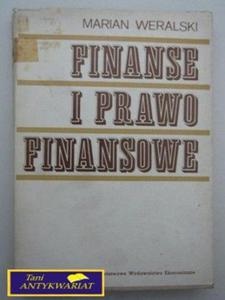 FINANSE I PRAWO FINANSOWE-Marian Weralski