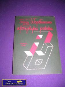 WSPӣCZESNA AFORYSTYKA POLSKA J.G. Antologia - 2822521334