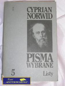 PISMA WYBRANE LISTY 5-CYPRIAN NORWID - 2822522144