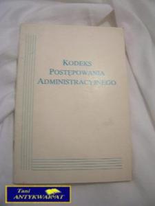 KODEKS POSTPOWANIA ADMINISTRACYJNEGO - 2822522280