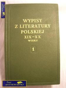 WYPISY Z LITERATURY POLSKIEJ XIX-XX WIEKU 2 - 2822522695