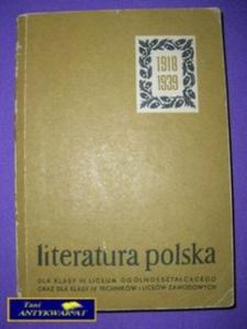 LITERATURA POLSKA DLA III LO ORAZ DLA KLASY IV T. - 2822525425