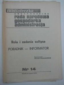 ROLA I ZADANIA SOTYSA - 2858298901