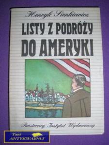 LIST Z PODRÓY DO AMERYKI - Henryk Sienkiewicz
